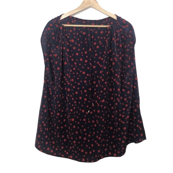ヴェルメイユ パー イエナ VERMEIL par iena ノースリーブカットソー - ダークネイビー×レッド レディース ドット柄 トップス拍卖