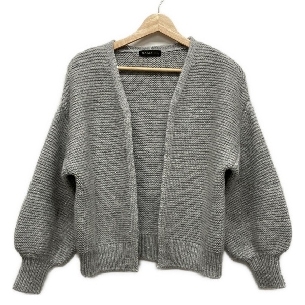 ダーマコレクション DAMAcollection カーディガン サイズ3 L - グレー レディース 長袖/スパンコール トップス拍卖