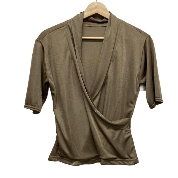 イタリヤ 伊太利屋/GKITALIYA 半袖カットソー サイズ7A2 - カーキ レディース ラインストーン トップス拍卖