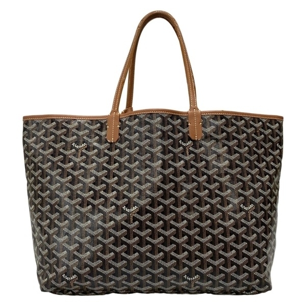 ゴヤール GOYARD トートバッグ サンルイPM レザー 黒×ブラウン AAS120161 バッグ拍卖