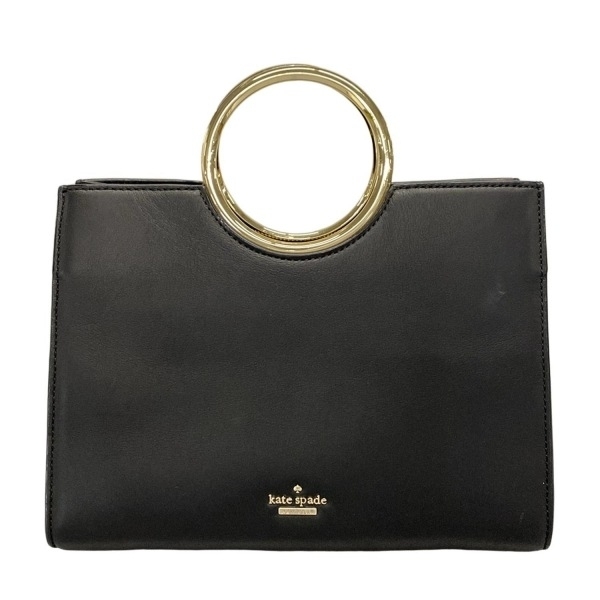 ケイトスペード Kate spade ハンドバッグ RN0102760 - レザー 黒×ゴールド バッグ拍卖