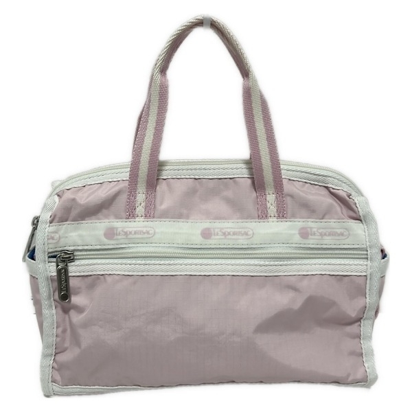 レスポートサック LESPORTSAC ハンドバッグ - ライトピンク×白 美品 バッグ拍卖