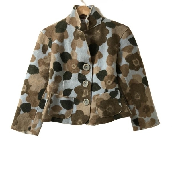 モスキーノ MOSCHINO - ライトブルー×ベージュ×マルチ レディース 長袖/春/秋 ジャケット拍卖