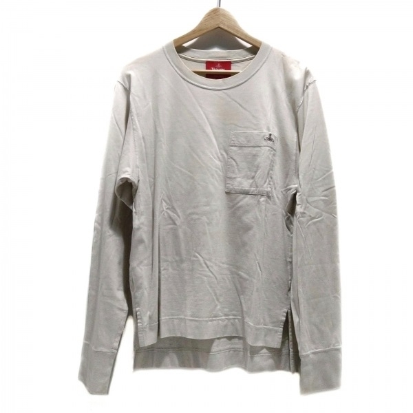 ヴィヴィアンウエストウッドレッドレーベル VivienneWestwoodRedLabel 長袖Tシャツ サイズ1 S - グレーベージュ レディース クルーネック拍卖