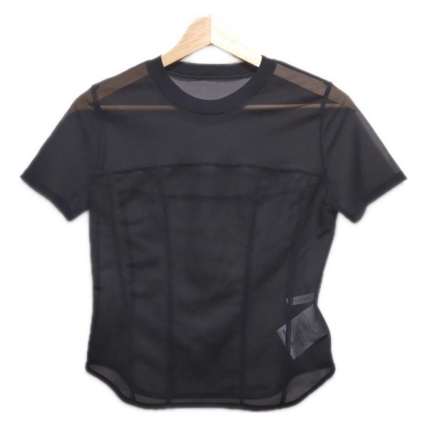 ジョン ローレンス サリバン JOHN LAWRENCE SULLIVAN 半袖カットソー サイズ0S S - 黒 レディース シースルー 美品 トップス拍卖