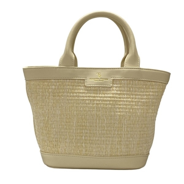 サマンサタバサプチチョイス Samantha Thavasa Petit Choice ハンドバッグ - アイボリー かごバッグ バッグ拍卖