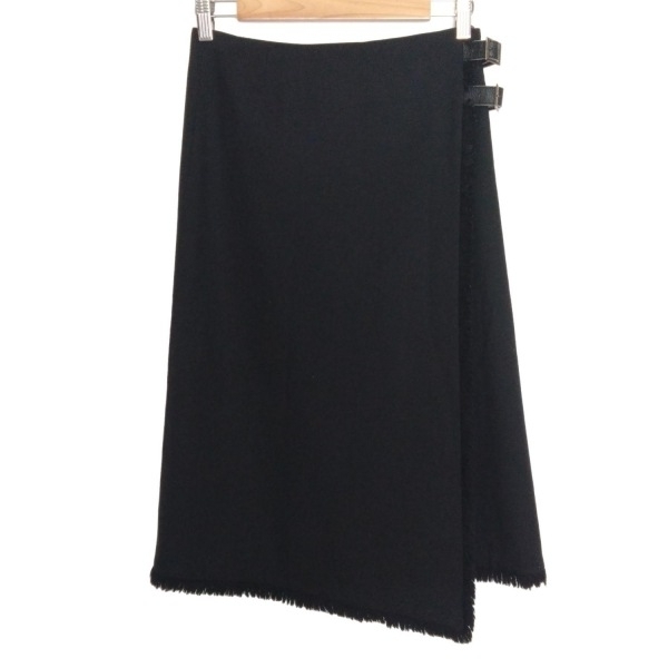 バーバリーロンドン Burberry LONDON 巻きスカート サイズ36 M - 黒 レディース ロング/フリンジ ボトムス拍卖