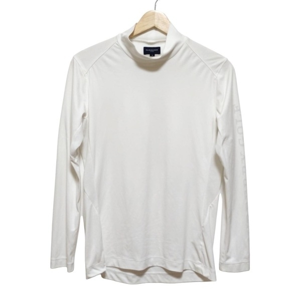バーバリーゴルフ BURBERRYGOLF 長袖カットソー サイズ2 M - 白×ライトグレー レディース ハイネック トップス拍卖