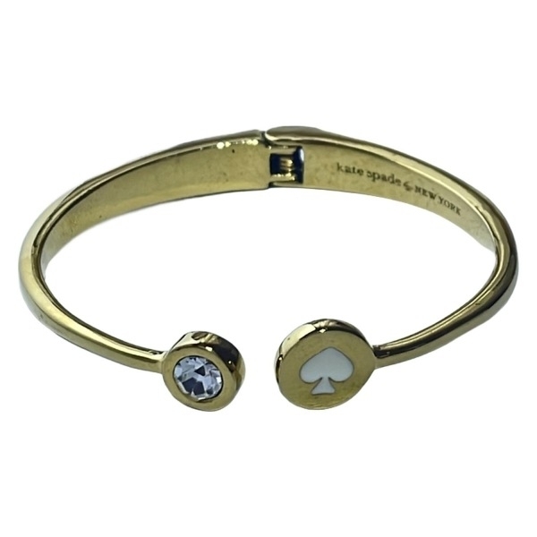 ケイトスペード Kate spade バングル - ゴールド×クリア 美品 アクセサリー(腕)拍卖