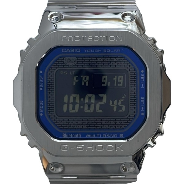 CASIO(カシオ) 腕時計■美品 G-SHOCK GMW-B5000D-2JF ボーイズ フルメタル/5000シリーズ/モバイルリンク 黒×ブルー拍卖
