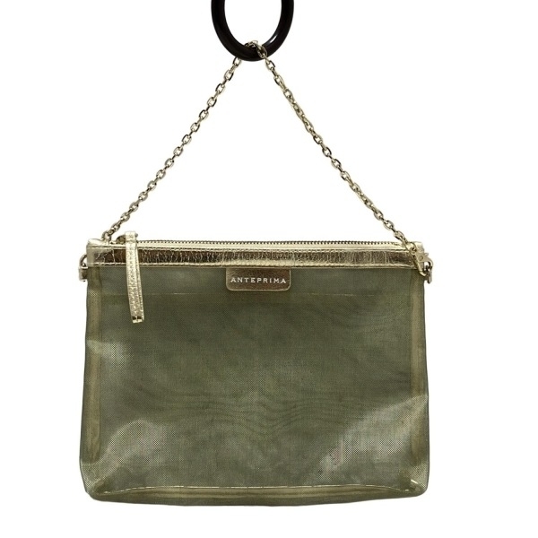 アンテプリマ ANTEPRIMA ハンドバッグ - レザー ゴールド メッシュ/チェーンハンドル バッグ拍卖