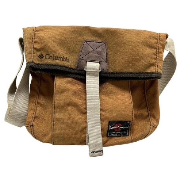 コロンビア columbia ショルダーバッグ - ブラウン×ダークブラウン×マルチ バッグ拍卖