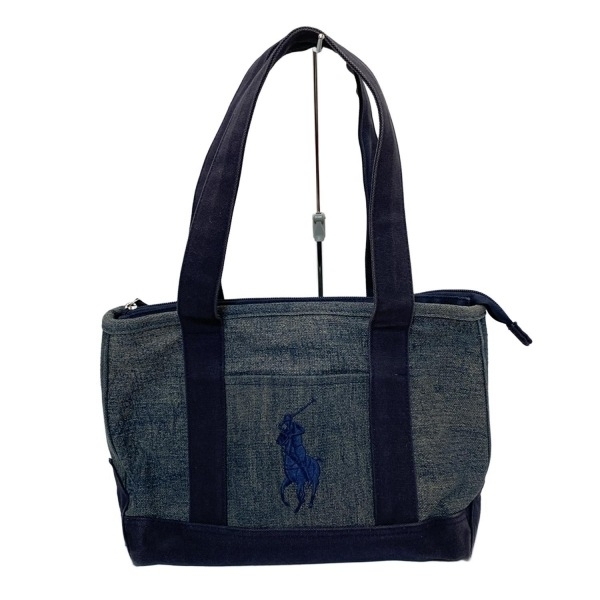 ポロラルフローレン POLObyRalphLauren ショルダーバッグ ビッグポニー ブルー バッグ拍卖