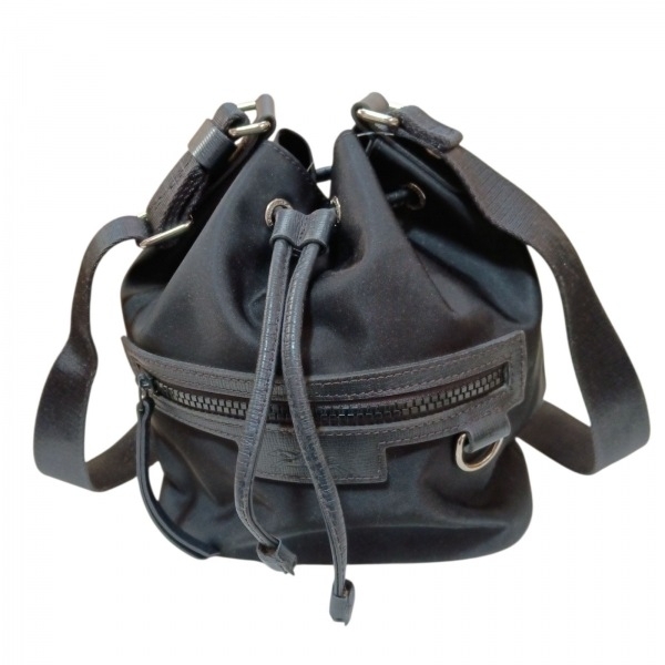 ロンシャン LONGCHAMP ショルダーバッグ ル・プリアージュネオ レザー 黒 巾着型 バッグ拍卖