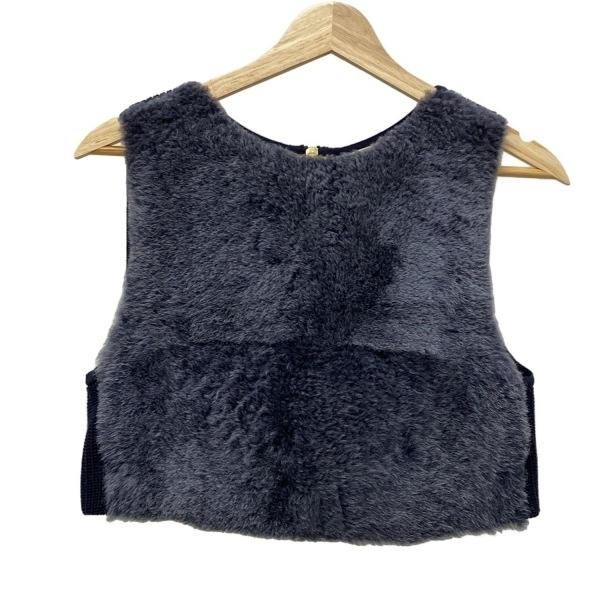 エポカ EPOCA ベスト サイズ40 M - ダークネイビー レディース ファー 美品 トップス拍卖