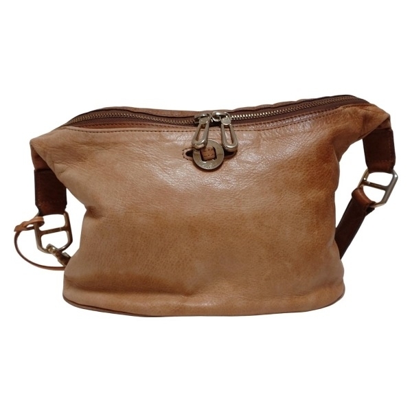 アニアリ aniary ウエストポーチ - レザー ベージュ×ブラウン バッグ拍卖