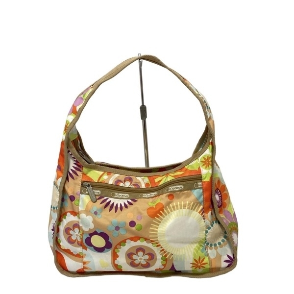 レスポートサック LESPORTSAC ショルダーバッグ - ベージュ×オレンジ×マルチ バッグ拍卖