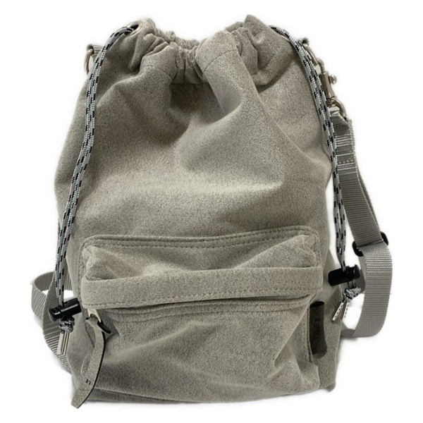 ザッツ zattu ショルダーバッグ - ライトグレー 巾着型 バッグ拍卖