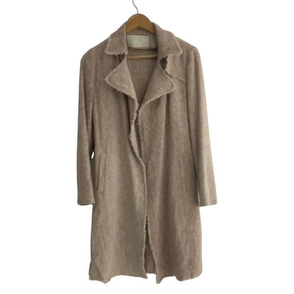 クリスティーナティ KristinaTi サイズ40 M - ピンクベージュ レディース 長袖/ツイード/フリンジ/春/秋 美品 コート拍卖