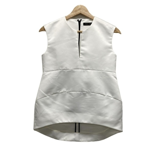 ヨーコ チャン YOKO CHAN ノースリーブカットソー サイズ36 S - 白 レディース クルーネック 美品 トップス拍卖