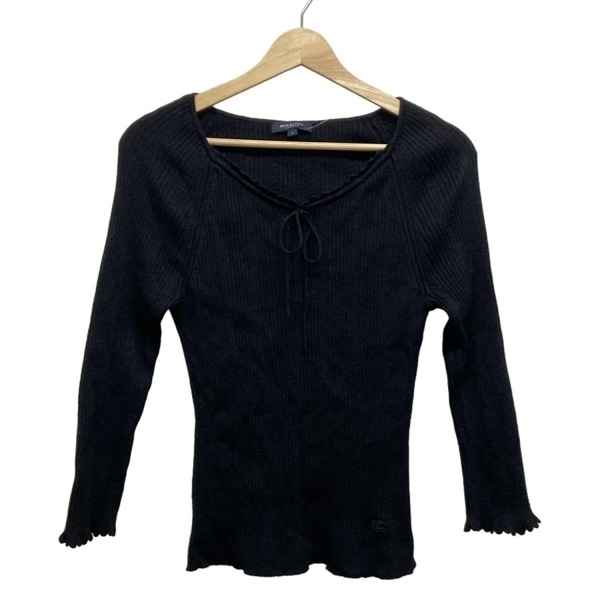 バーバリーロンドン Burberry LONDON 長袖セーター/ニット サイズ4 XL - 黒 レディース リボン 美品 トップス拍卖