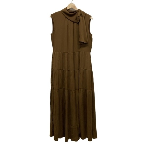 セオリー theory サイズ2 S - ダークブラウン レディース ノースリーブ/マキシ丈/Project 美品 ワンピース拍卖