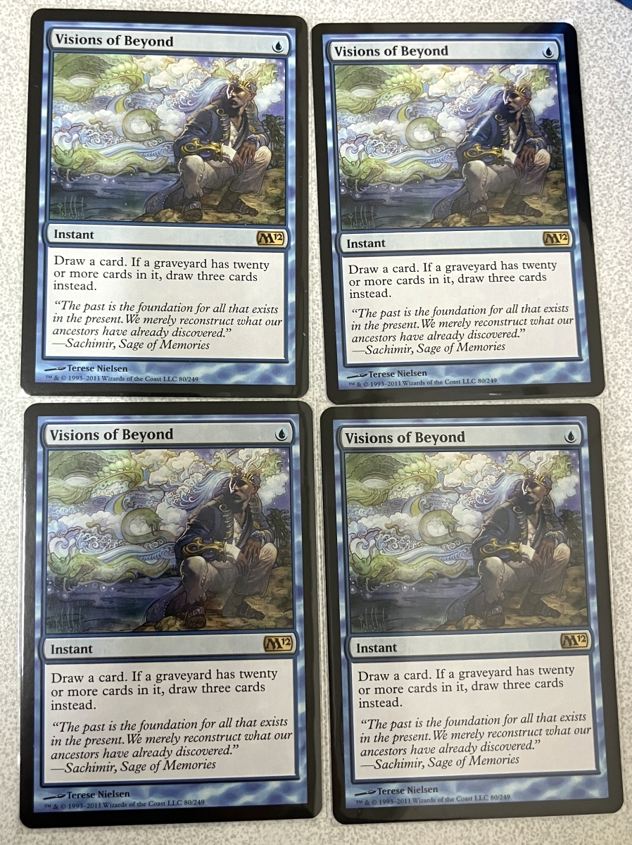 MTG 彼方の映像/Visions of Beyond4枚セット 英語版 マジック ザ ギャザリング拍卖