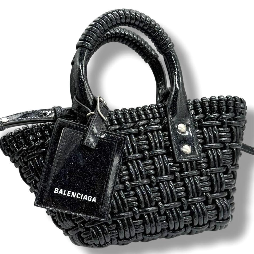 使用わずか バレンシアガ ビストロXXS 2way ショルダーバッグ BALENCIAGA 678028 ハンドバッグ トートバッグ かごバッグ 4051拍卖