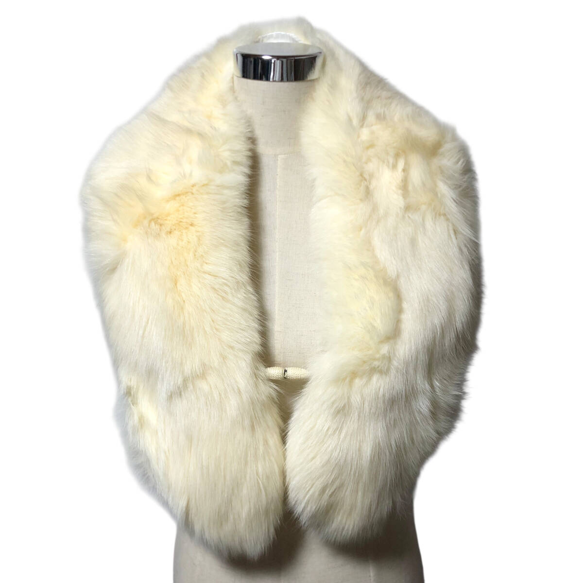 SAGA FOX サガフォックス 毛皮 フォックスファー ティペット ショール マフラー リアルファー 銀サガ A7拍卖