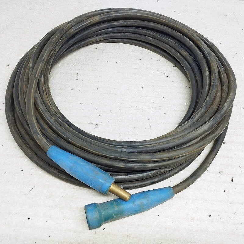 溶接用キャプタイヤケーブル 延長ケーブル 約20m オス・メスジョイント 富士電線 WCT 22mm2 未使用保管品2拍卖