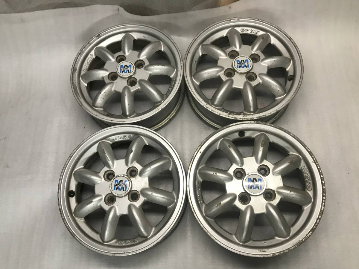 ダイハツ純正 MINILITE ミニライト 14インチ アルミホイール 14×4.5J ET45 PCD100 4H L700S ミラジーノ タント ムーブ キャンパス 流用等拍卖