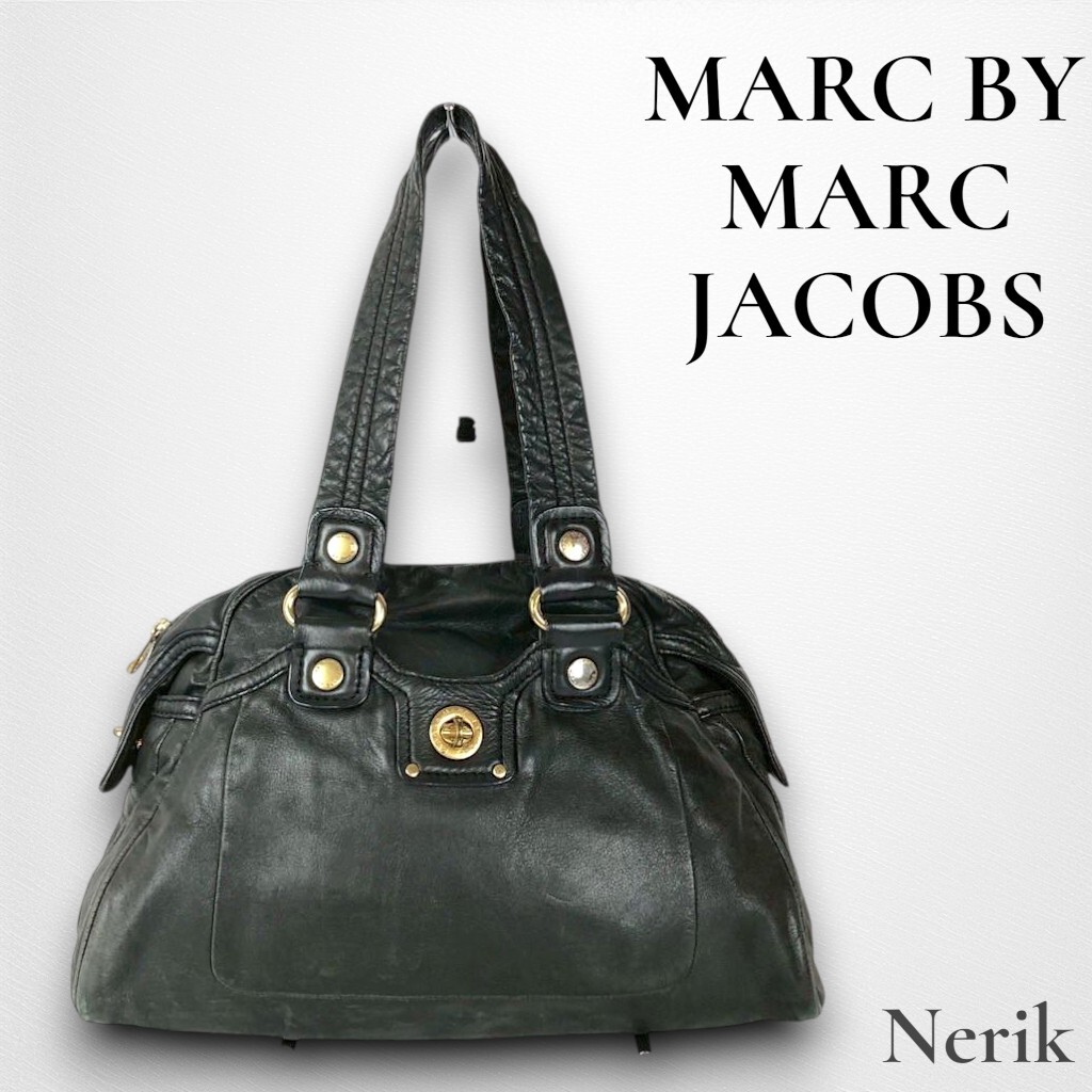 MARC BY MARC JACOBS マークバイマークジェイコブス ハンドバッグ ブラック メンズ Y2K 高級 ステータス 送料無料!拍卖