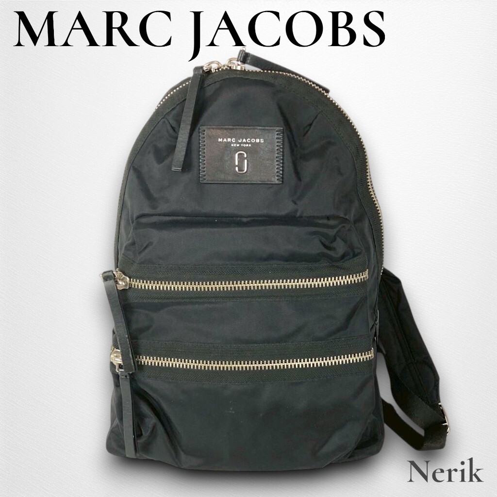 MARC JACOBS マークジェイコブス ナイロン バックパック リュック ブラック 高級 ブランド 送料無料!拍卖