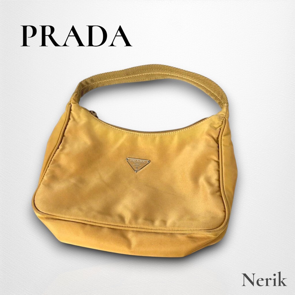 人気 PRADA プラダ ハンドバッグ イエロー レディース ブランド 高級 エレガント 送料無料!拍卖