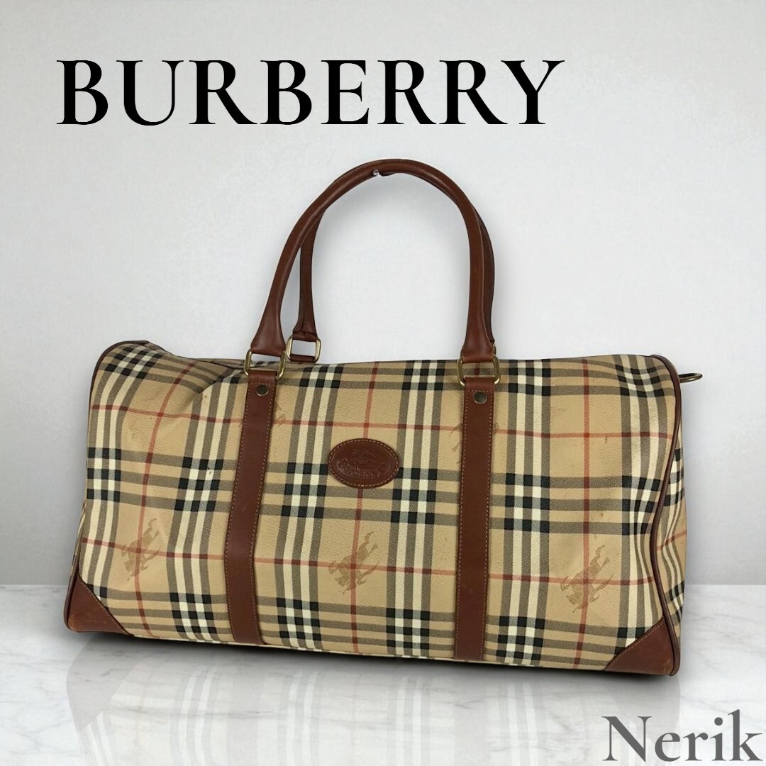 【人気】 BURBERRY バーバリー ノバチェック ボストンバッグ レディース ブランド 高級 エレガント 送料無料!拍卖