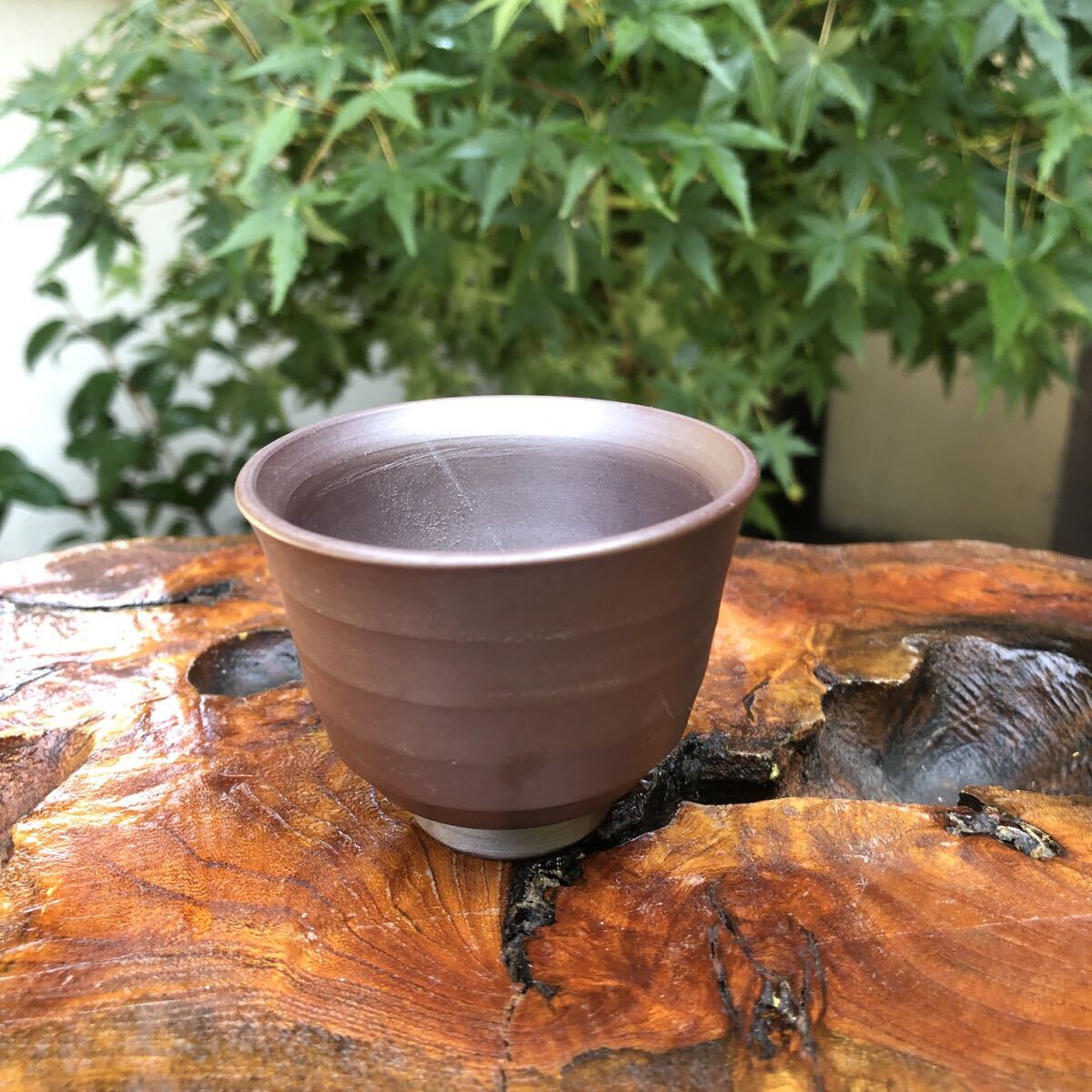 葡萄鼠色 ぐい呑★猪口 盃 杯 茶碗 酒器 晩酌 古民家 紫砂 粋 レトロ 風雅 膳 風流 風情 数奇 侘び寂び 鎬 独楽筋 工芸 ナチュラル 和樂拍卖