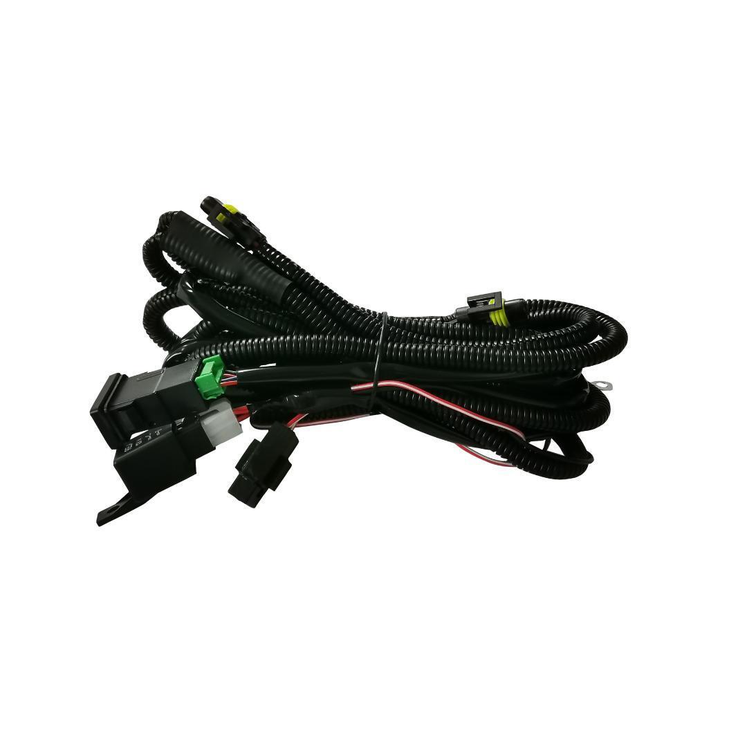 ダイハツ フォグランプ ハーネス LEDスイッチ付 後付け H8 H11 H16 リレー 配線キット 12V タント ミラ ムーヴ ハイゼット 管理V4拍卖