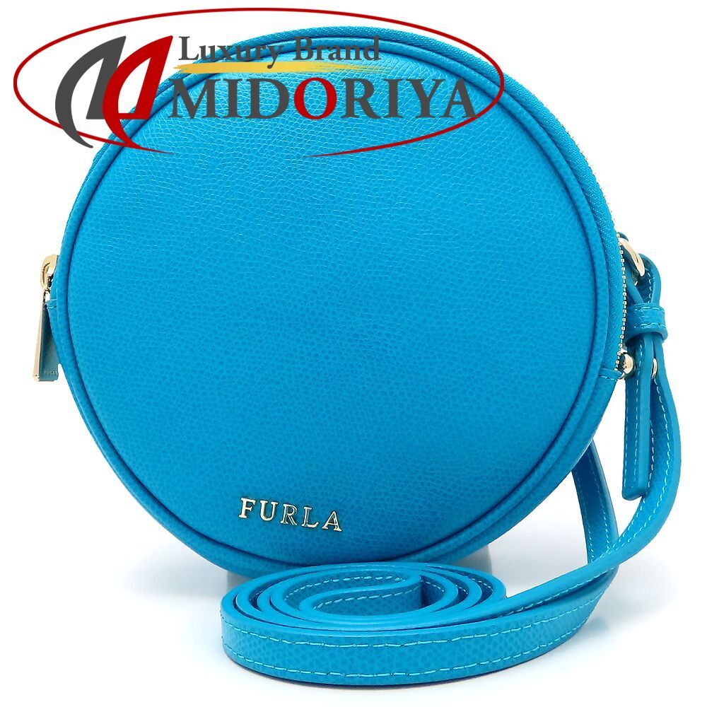 Furla フルラ ショルダーバッグ レザー ターコイズブルー レディース/352657【中古】拍卖