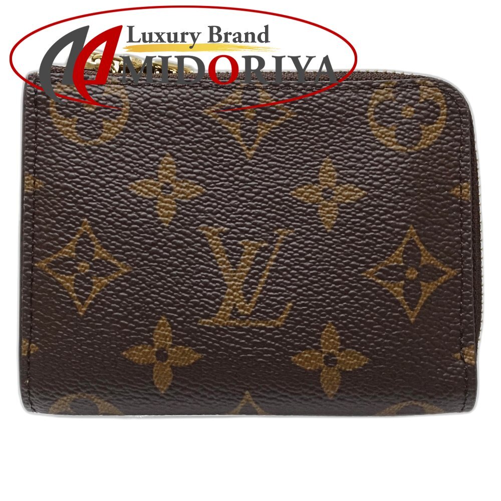 【中古】LOUIS VUITTON ルイヴィトン モノグラム コインケース M83664 ポルトフォイユ ノア ブラウン ジョーヌドール レディース /181639拍卖