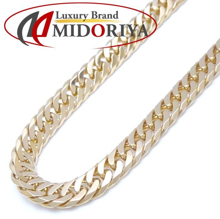 喜平ネックレス K18YG イエローゴールド 6面 ダブル 50cm 30.1g/75530【中古】拍卖