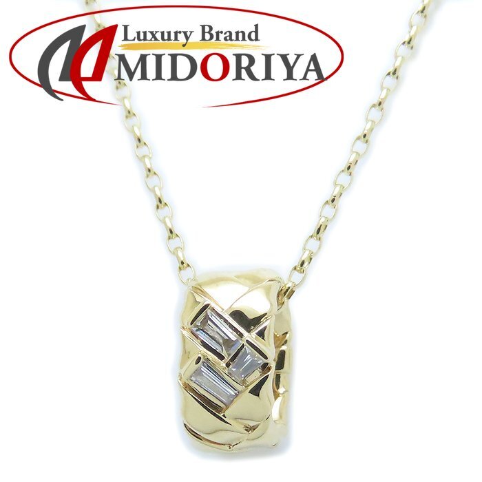 BELLESIORA ベルシオラ エレメントコレクション ダイヤモンド ネックレス ダイヤ0.09ct 40203316003 K18YG レディース/294255【中古】拍卖