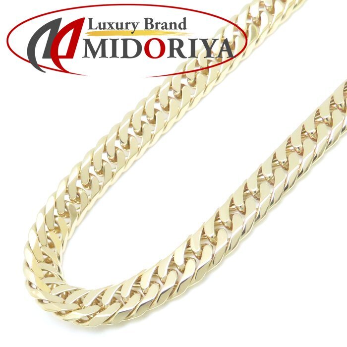 喜平ネックレス K18YG イエローゴールド 6面 ダブル 40.5cm 30.2g/76084【中古】拍卖