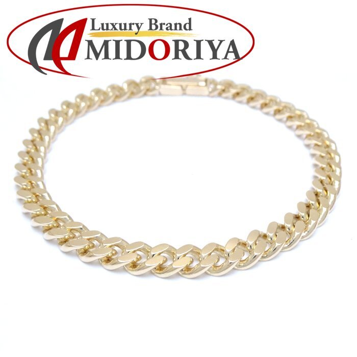 喜平ブレスレット K18YG イエローゴールド 2面 シングル 18cm 20.1g/129024【中古】拍卖