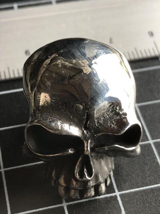 ナンバーボルト★スカル大★ドクロ★ジャーマンシルバー拍卖