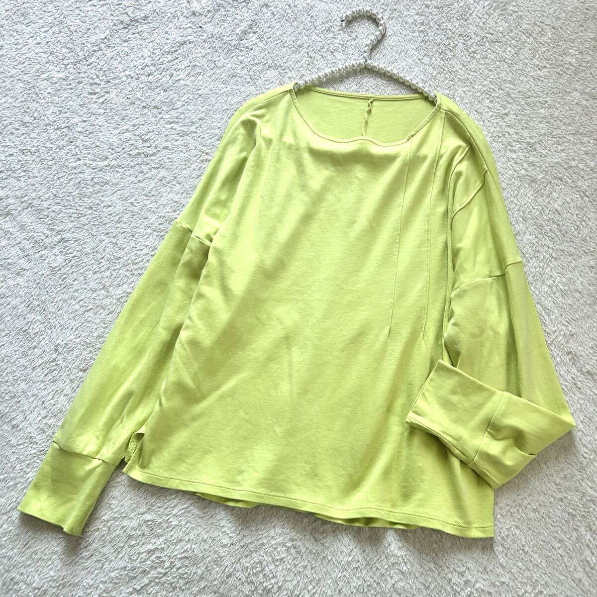 ハルメク ゆったりデザイン Tシャツ トップス カットソー S コットン拍卖