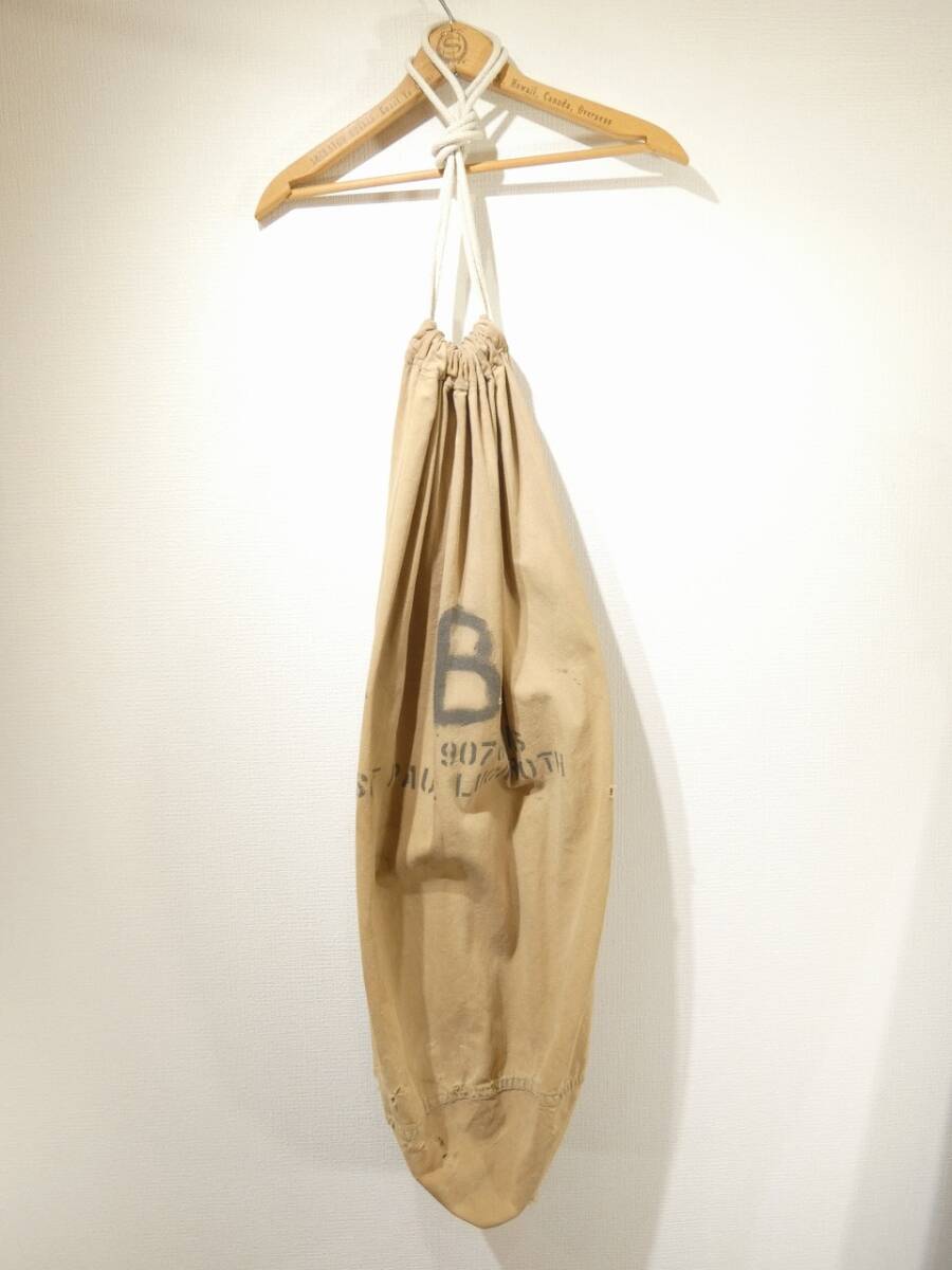 レア 雰囲気良し WW2 大戦 40s ビンテージ US ARMY BAG BARRACK OD 両面 ステンシル バラック バッグ ランドリー バッグ 30s USN USMC USAF拍卖