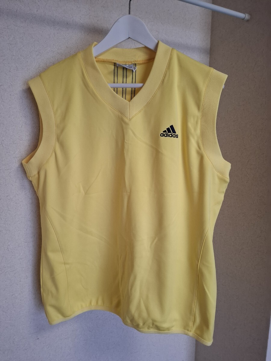adidas ベスト Vネック ゴルフウェア GOLF adidas L綺麗です!格安!拍卖