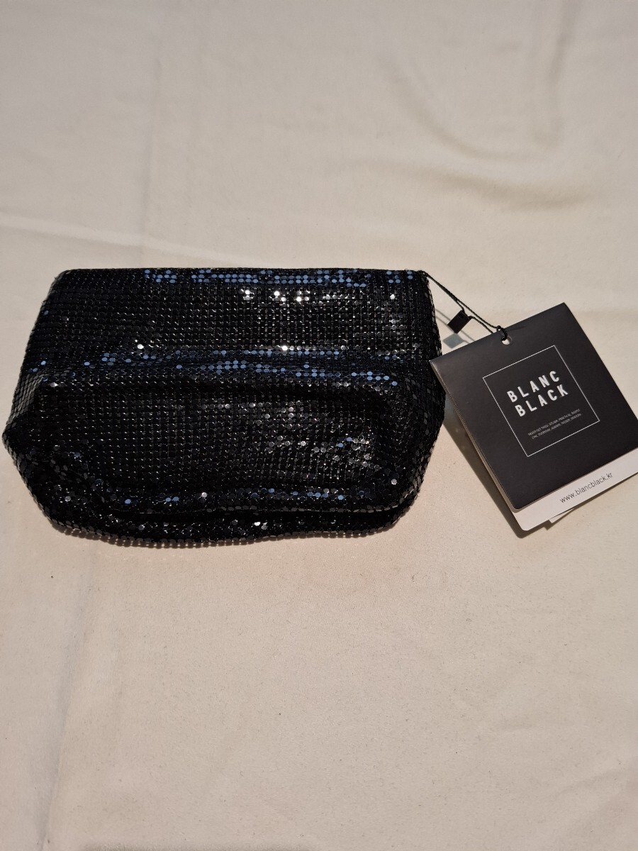 BLANCBLACK ポーチ 新品、未使用、ゴージャス、格安!拍卖