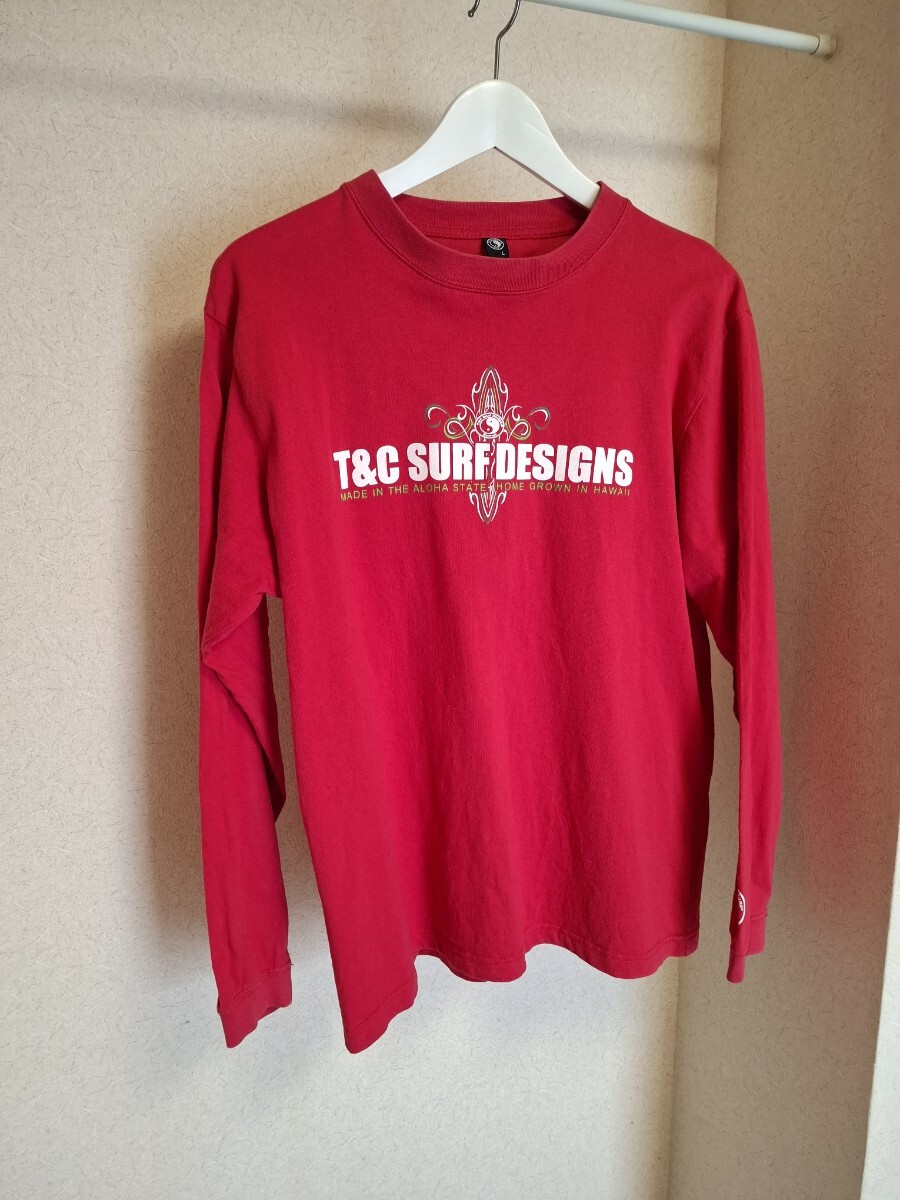 T&C SurfaDesign Tシャツ ロンT L ロゴ 長袖カッコいいですよ!お買い得です!お役立てくださいませ。格安!拍卖