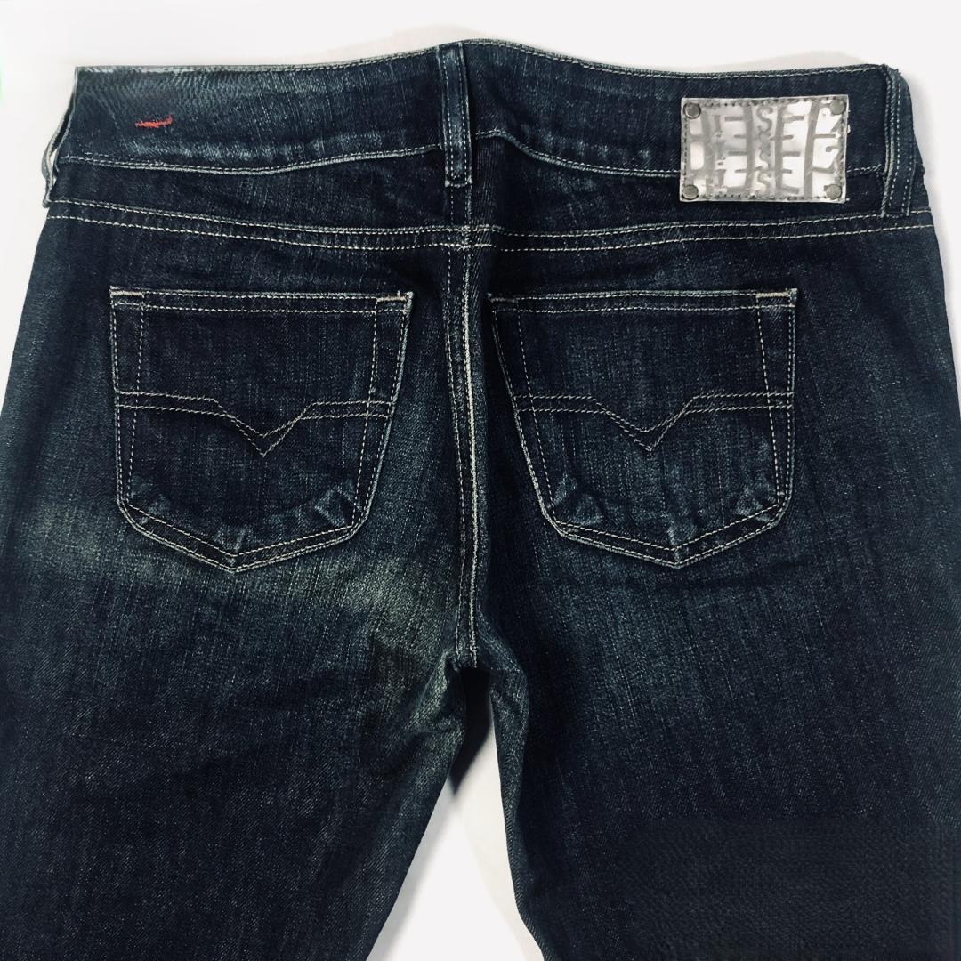 ディーゼル W28 レディース ブーツカット ローライズ フレア デニム ジッパーフライ パンツ ジーンズ ジーパン Gパン 姫28拍卖